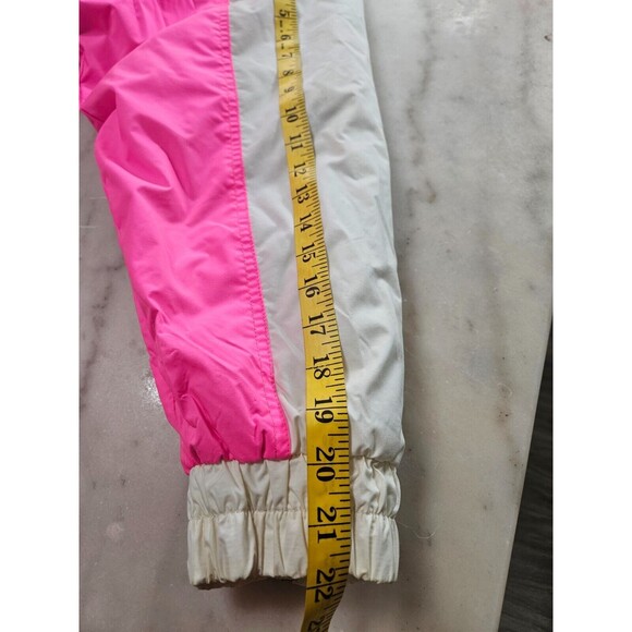 U&I Sport Colorblock Windbreaker Jacket, Black, Pink & White, Lightweight, Sz M - Picture 12 of 16